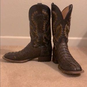 Lucchese Hornback Croc Tail